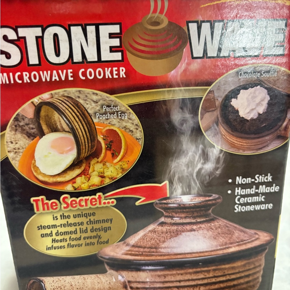 Brown Ceramic Microwave Cooker